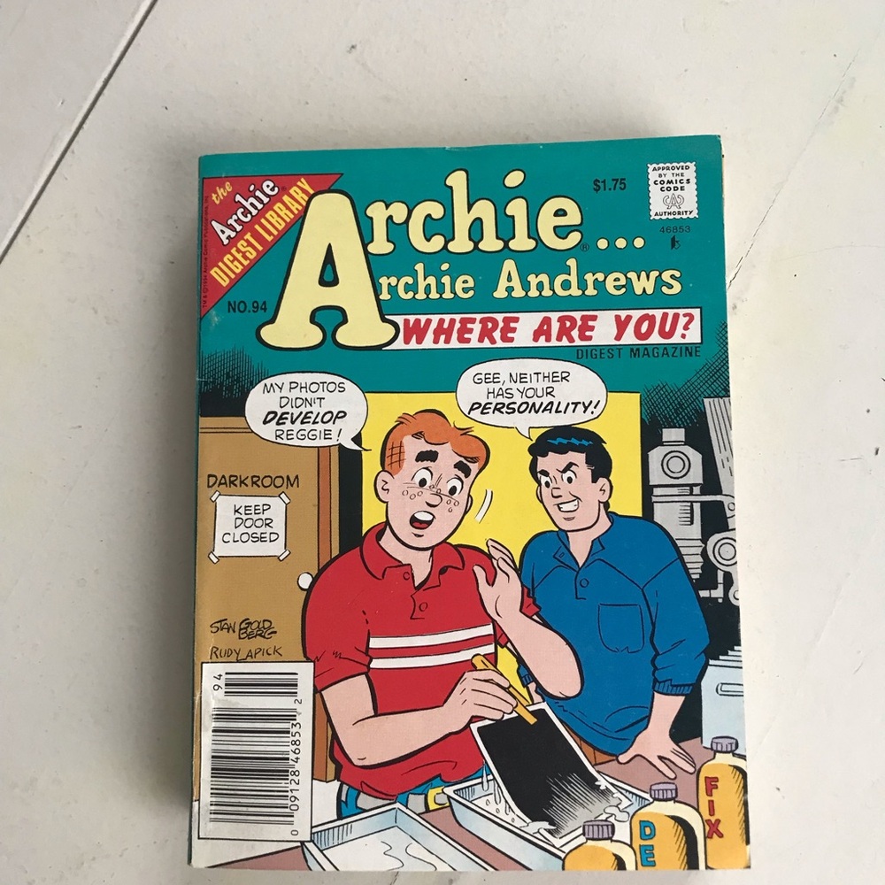 Archie Andrews Comic Book #94 - Teal, Red, Blue Cover